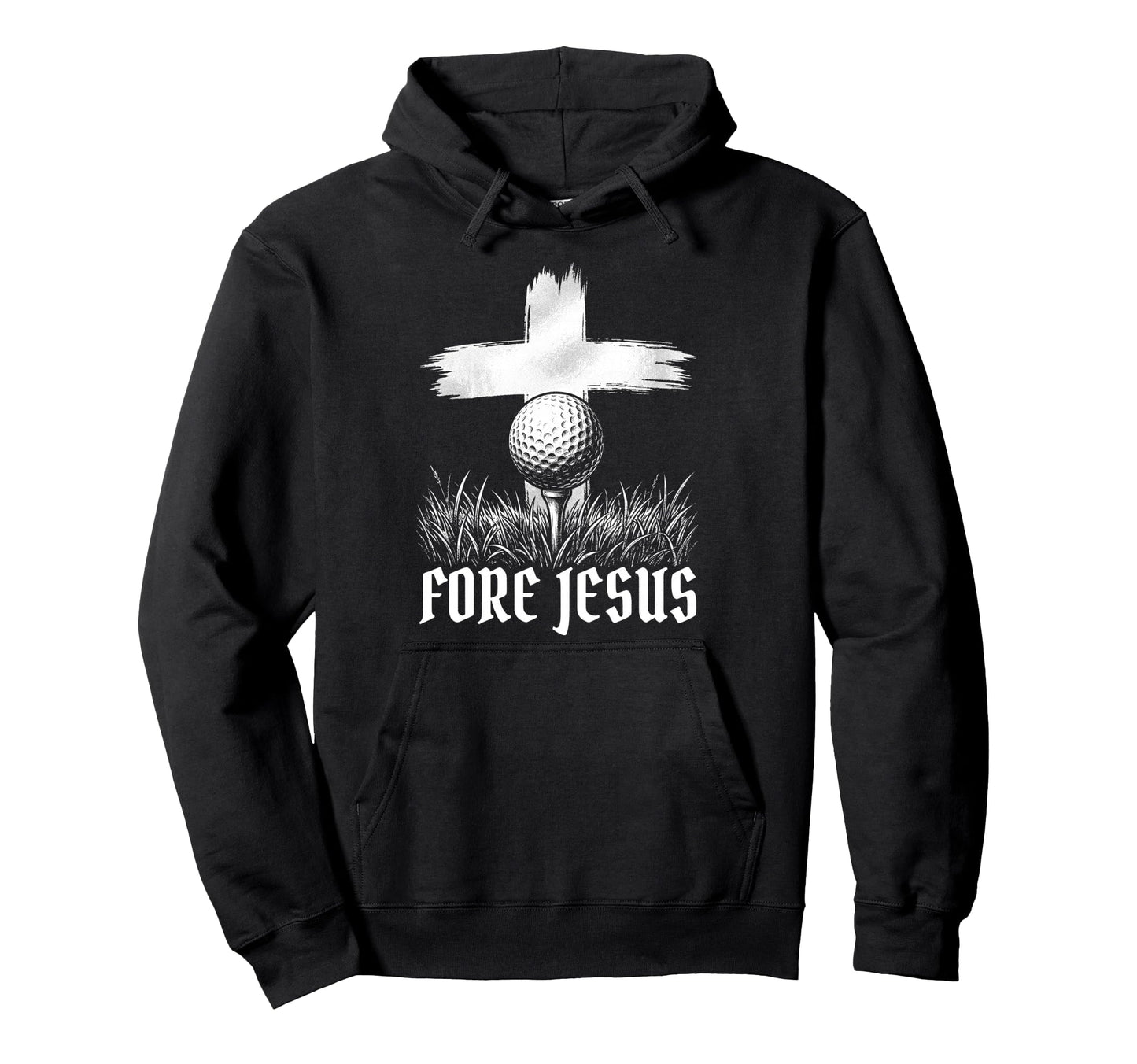 Fore Jesus Funny Golfing Hoodie - Casual Everyday Wear for Adults - T-Shirt, Sweatshirt, Hoodie