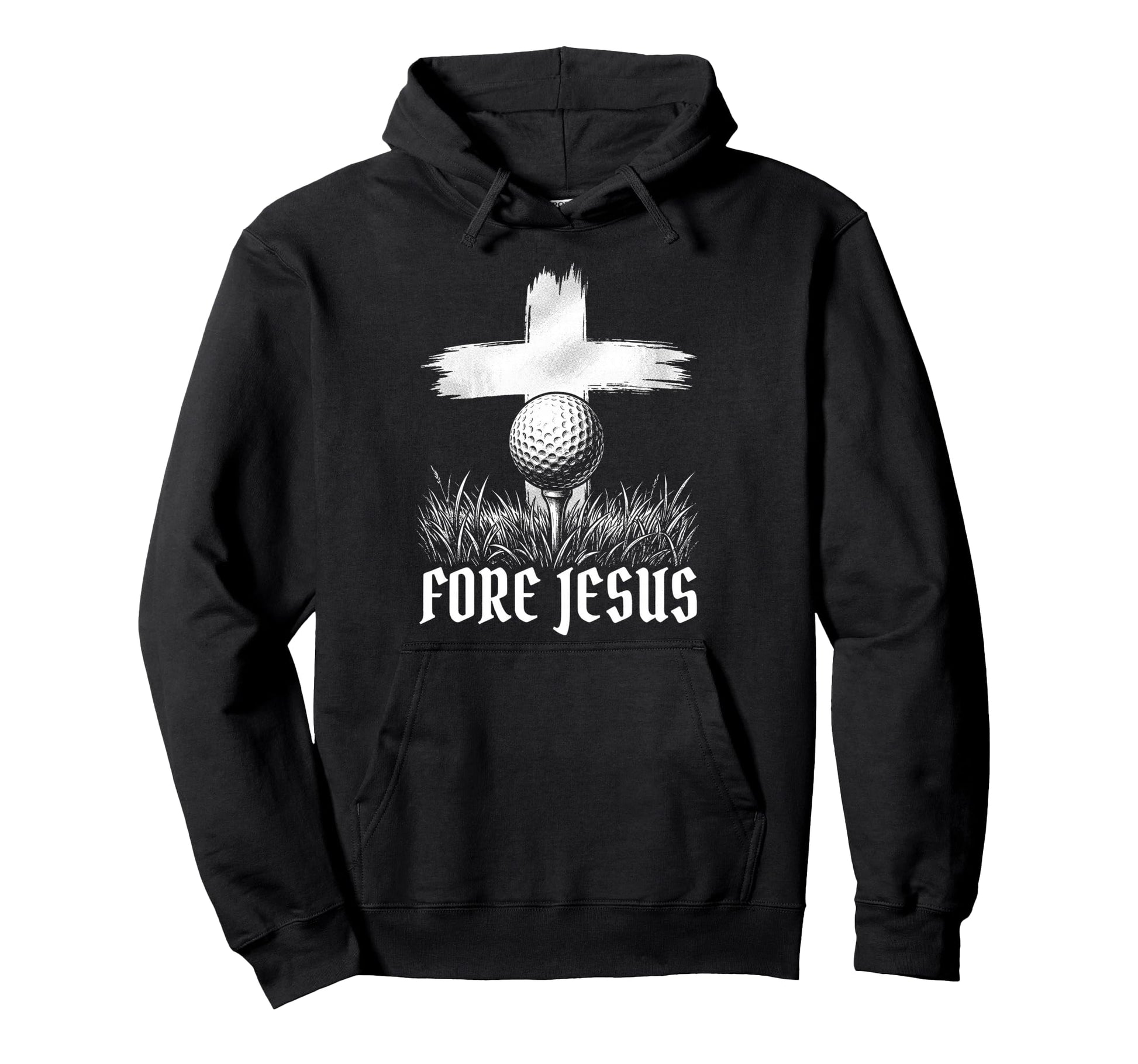 Fore Jesus Funny Golfing Hoodie - Casual Everyday Wear for Adults - T-Shirt, Sweatshirt, Hoodie