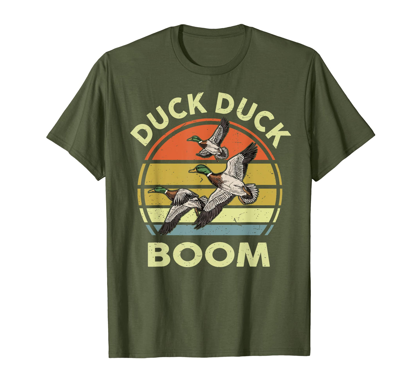 Hunting Duck Boom Funny Hunter Dad T-Shirt - Aesthetic Graphic Unisex - T-Shirt, Sweatshirt, Hoodie