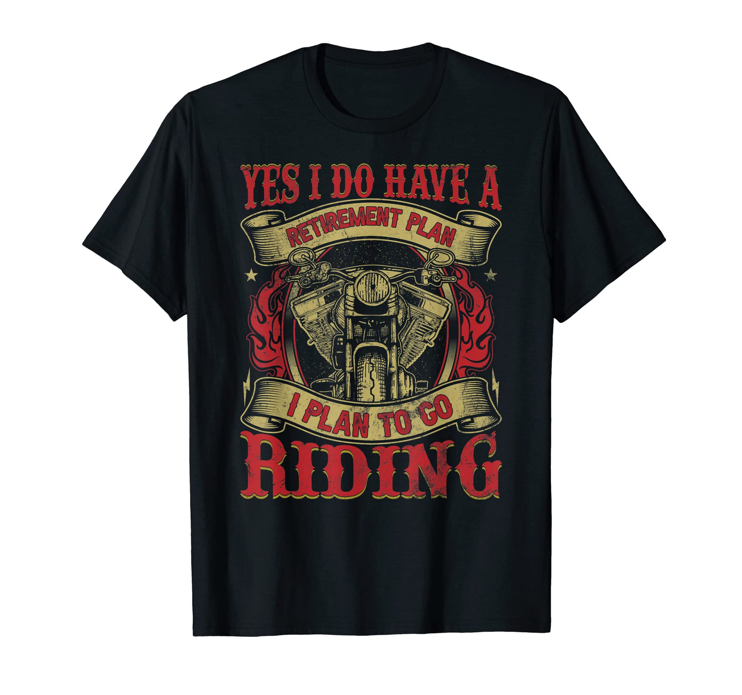 Retirement Plan To Go Riding T-Shirt - Streetwear Style for Adults - T-Shirt, Sweatshirt, Hoodie