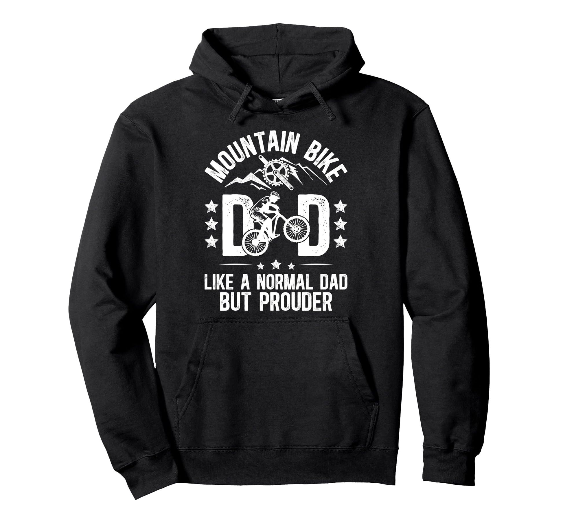 Mountain Bike Dad Mountain Biker Dad Hoodie - Custom Art Print for Adults - T-Shirt, Sweatshirt, Hoodie
