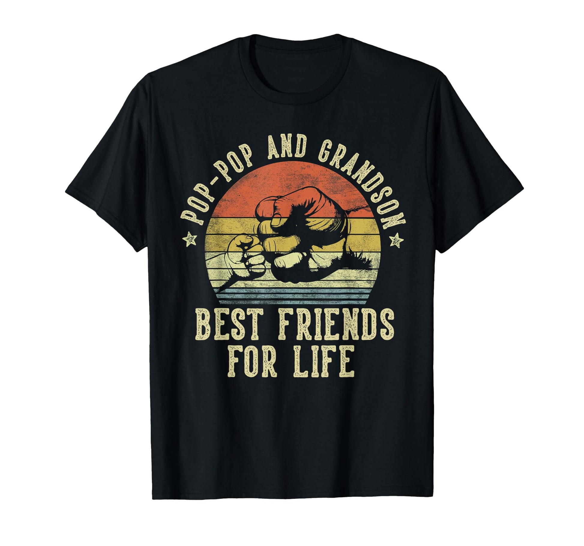 Pop Pop And Grandson Best Friends Life T-Shirt - Custom Art Print Unisex - T-Shirt, Sweatshirt, Hoodie