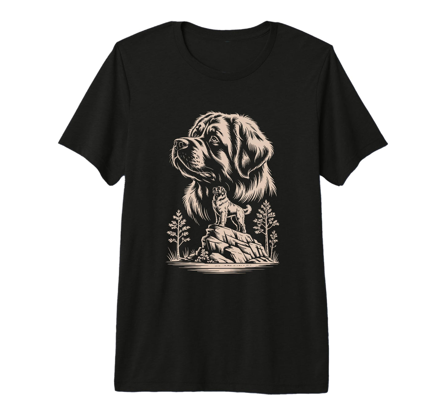 Mom Dad Leonberger Dog Owner Hiking T-Shirt - Custom Art Print Men Women - T-Shirt, Sweatshirt, Hoodie