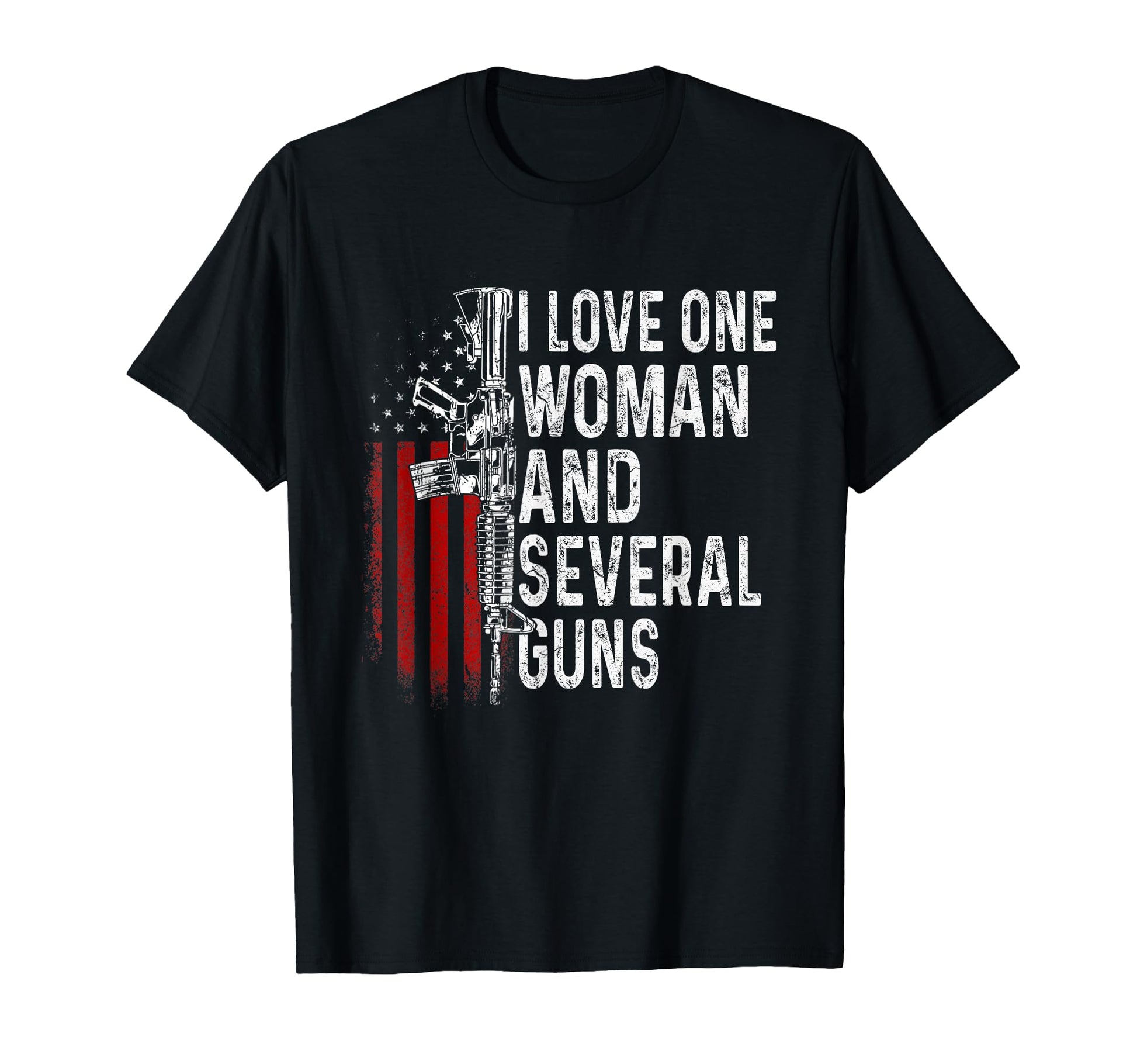 I Love One And Several Guns Funny T-Shirt - Aesthetic Graphic Men Women - T-Shirt, Sweatshirt, Hoodie
