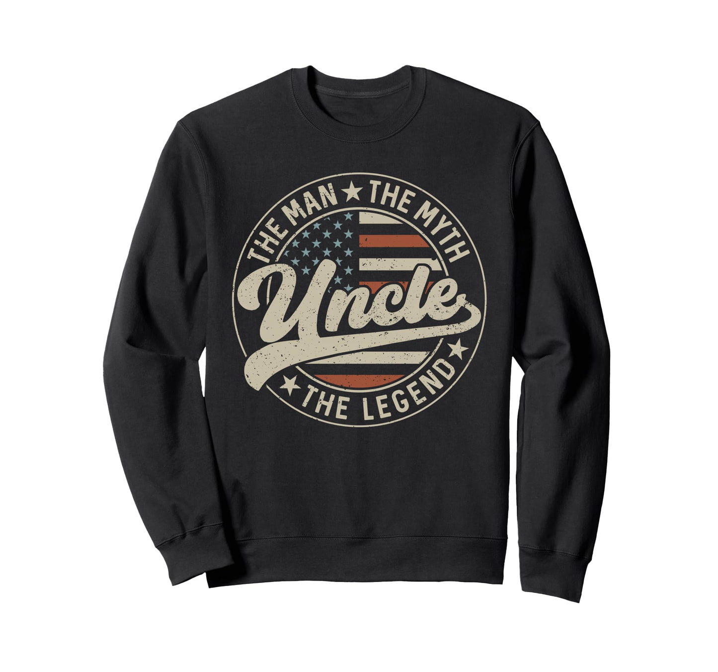 Uncle Myth Legend Us Flag Fathers Sweatshirt - Streetwear Style Men Women - T-Shirt, Sweatshirt, Hoodie
