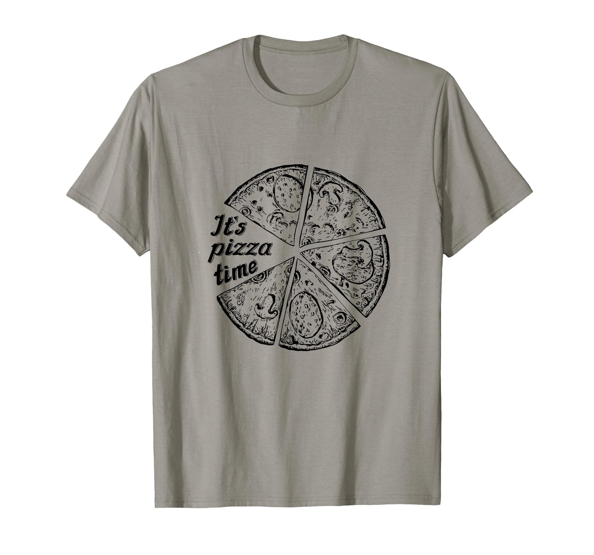 Its Pizza Time Pizza Motif Hoodie - Minimalist Print Unisex - T-Shirt, Sweatshirt, Hoodie