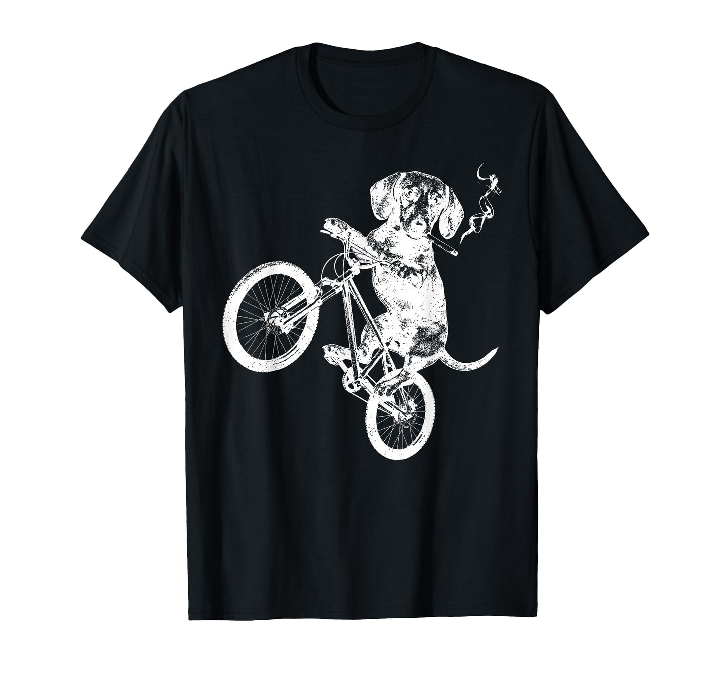 Dachshund Riding Bicycle Dog Wiener T-Shirt - Trendy Graphic Unisex - T-Shirt, Sweatshirt, Hoodie