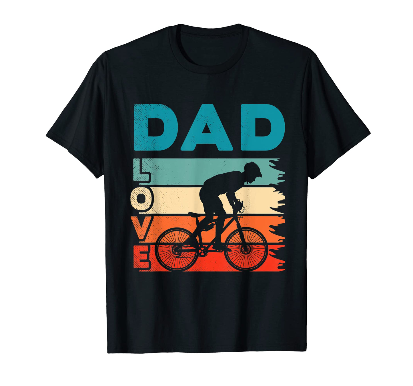 Cycling Or Mtb Dad Love Art T-Shirt - Custom Art Print Unisex - T-Shirt, Sweatshirt, Hoodie