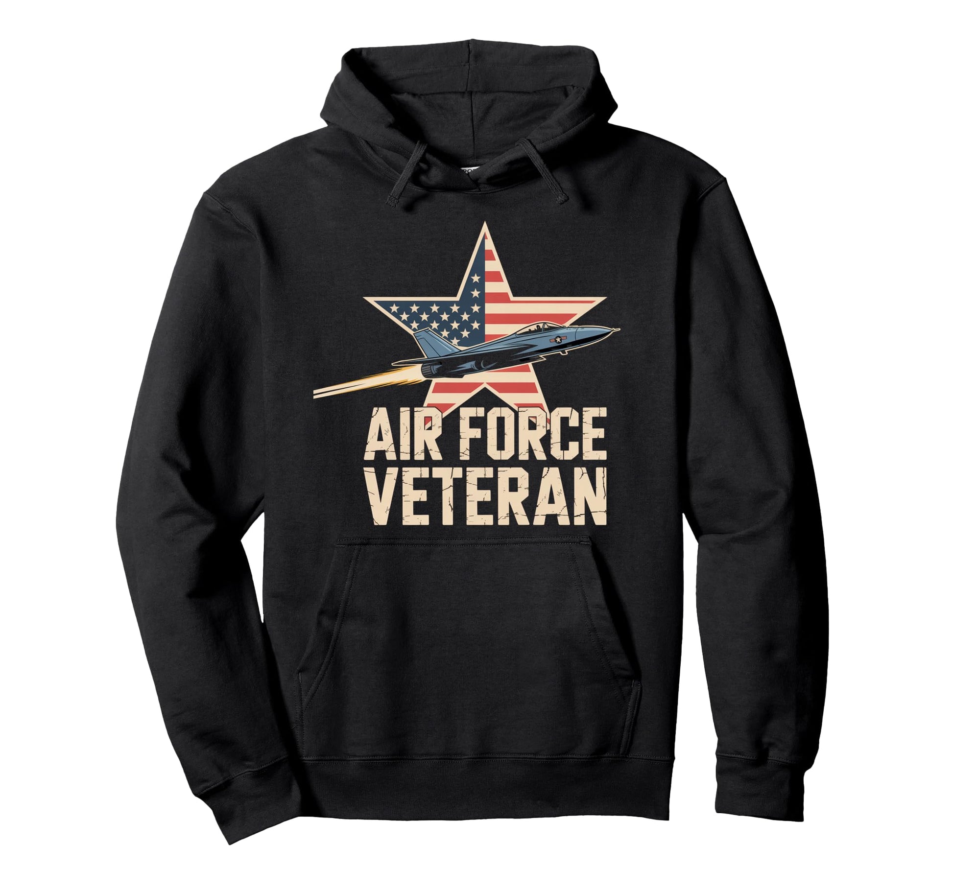 Air Force Veteran Us American Flag Dad Hoodie - Graphic Print Unisex - T-Shirt, Sweatshirt, Hoodie