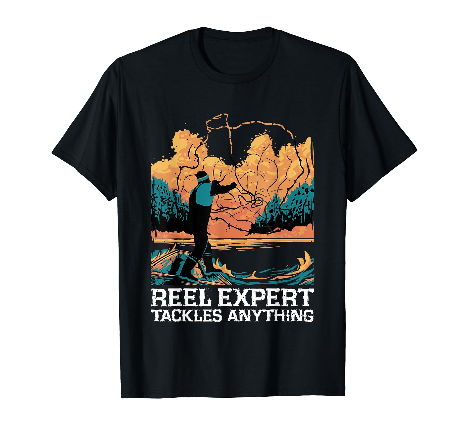 Reel Expert Tackles Anything Fishing T-Shirt - Trendy Graphic Men Women - T-Shirt, Sweatshirt, Hoodie