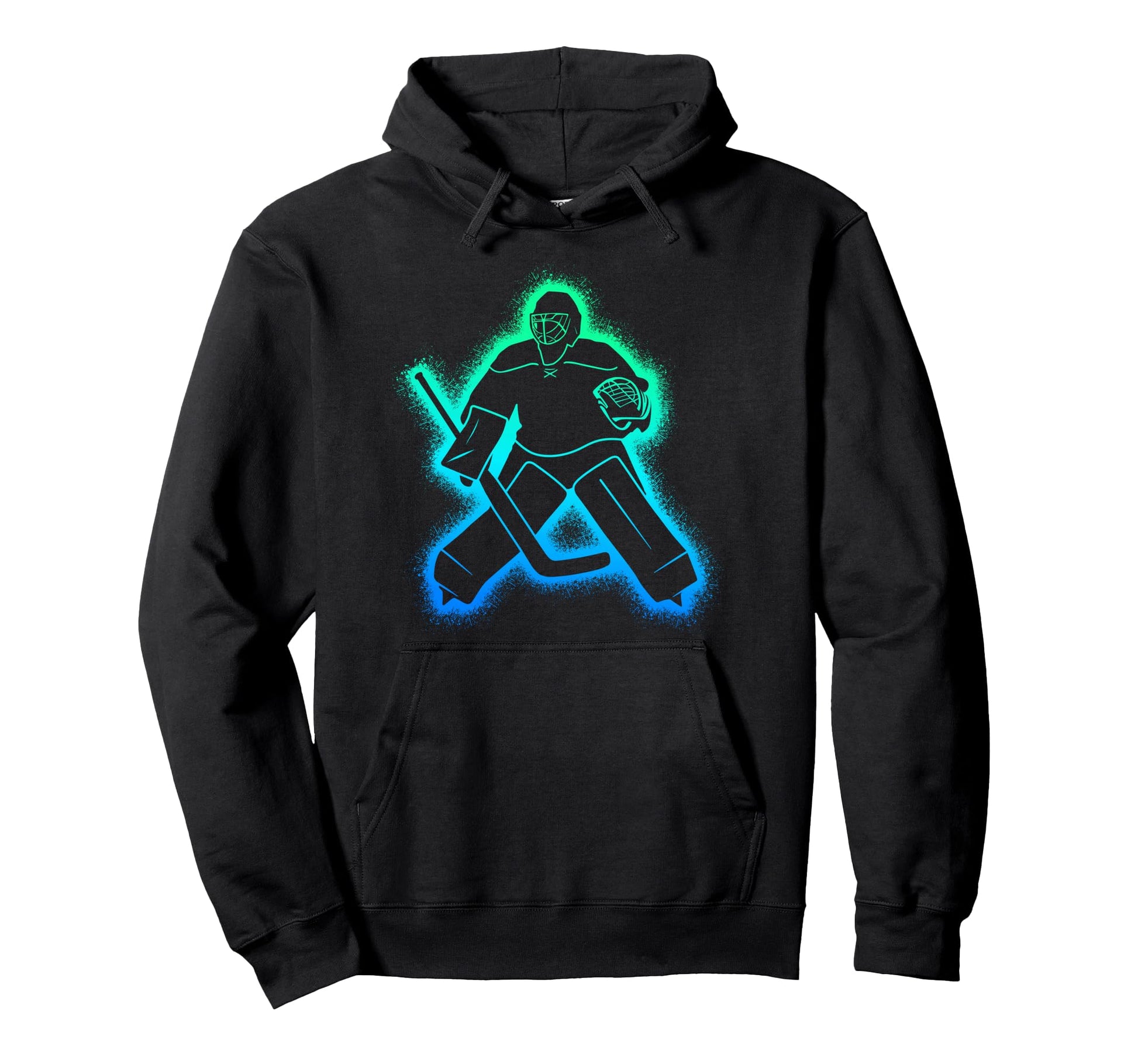 Hockey Player Goalkeeper Ice Hockey Hoodie - Trendy Graphic for Adults - T-Shirt, Sweatshirt, Hoodie