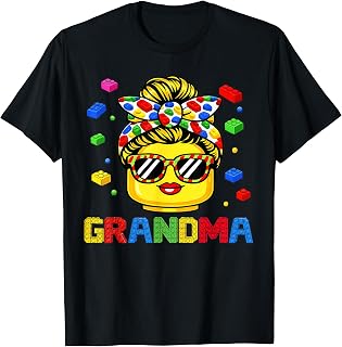 Grandma Master Builder Building Bricks Blocks Mothers Day T-Shirt Unisex T-shirt, Sweatshirt, Hoodie, Long Sleeve Tee - T-Shirt, Sweatshirt, Hoodie