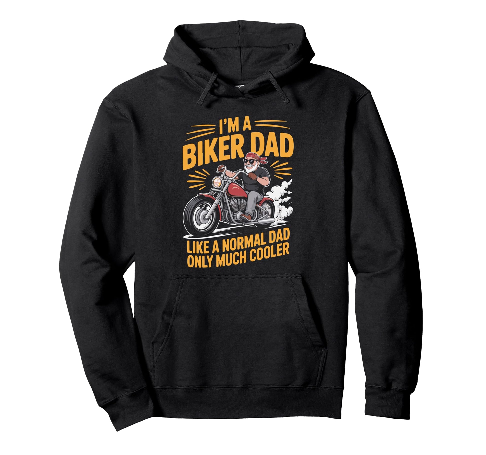 Funny Best Biker Dad Motorcycle Rider Hoodie - Unique Graphic Men Women - T-Shirt, Sweatshirt, Hoodie