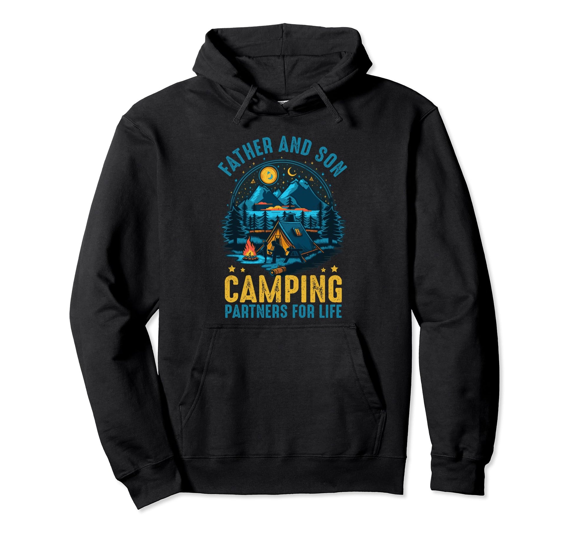 Funny Dad And Son Camping Partners Life Hoodie - Streetwear Style Unisex - T-Shirt, Sweatshirt, Hoodie