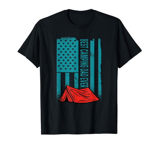 Best Camping Dad Ever Fathers Day Us T-Shirt - Aesthetic Graphic Men Women - T-Shirt, Sweatshirt, Hoodie