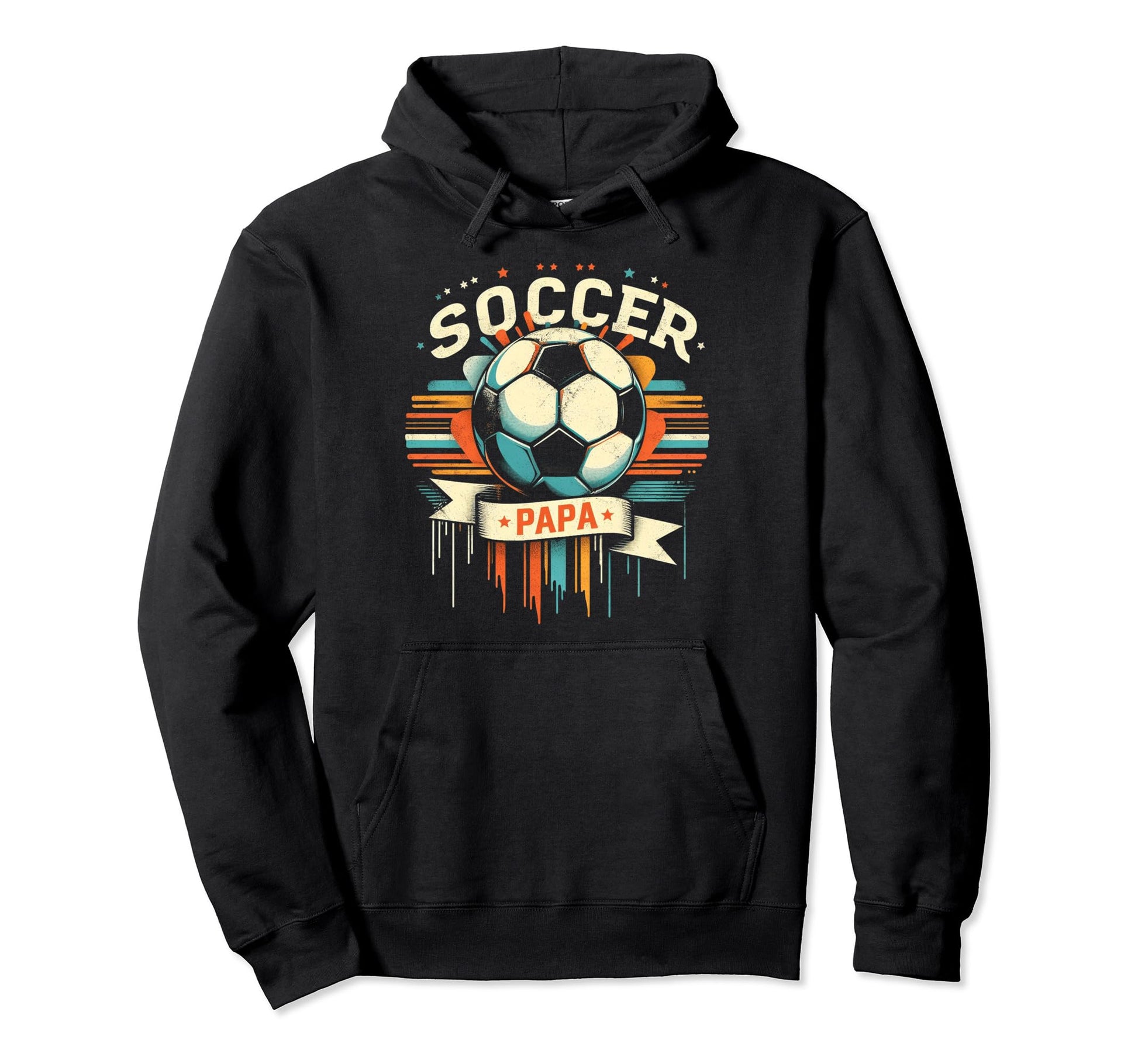 Soccer Papa Family Matching Dad Fathers Day Hoodie - Graphic Print Unisex - T-Shirt, Sweatshirt, Hoodie