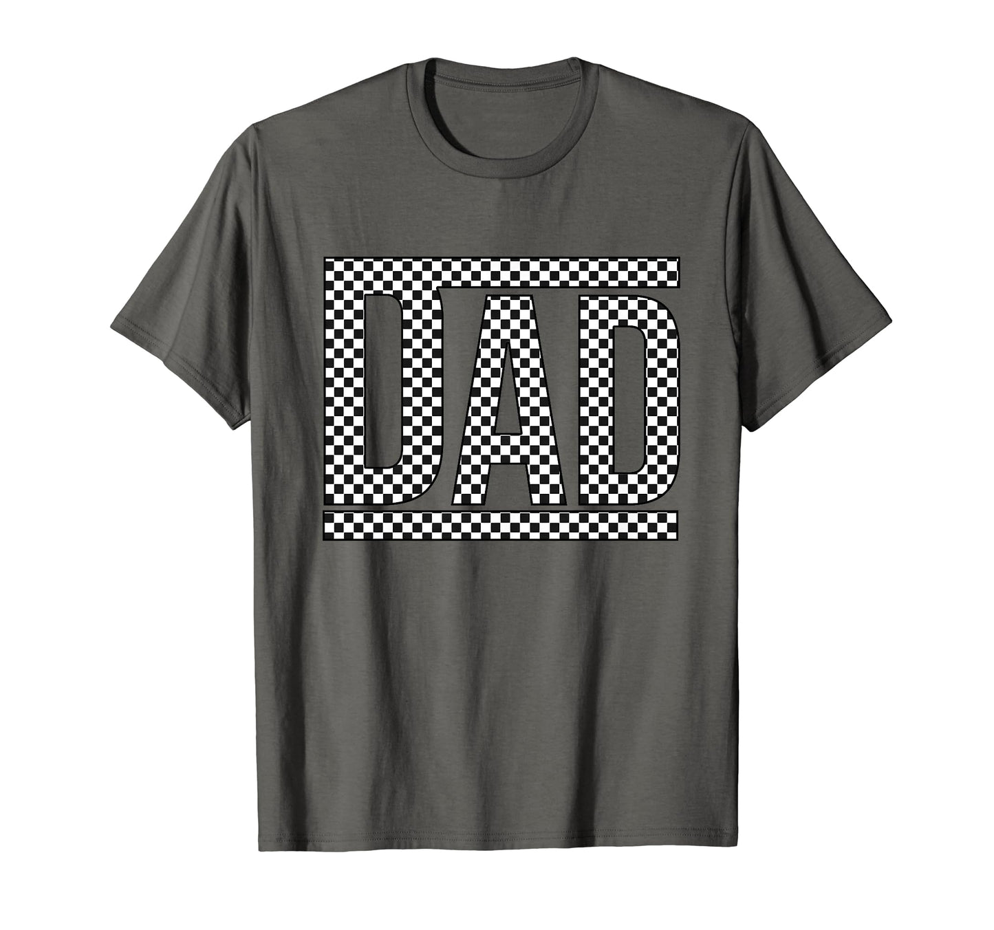Checkered Dad Black White Funny Dad T-Shirt - Aesthetic Graphic for Adults - T-Shirt, Sweatshirt, Hoodie