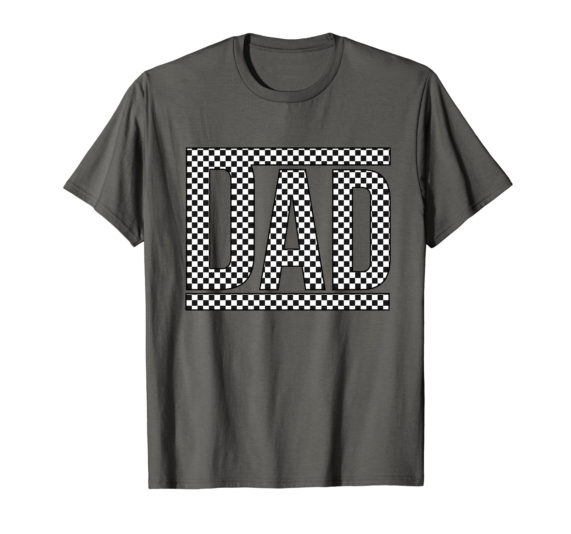 Checkered Dad Black White Funny Dad T-Shirt - Aesthetic Graphic for Adults - T-Shirt, Sweatshirt, Hoodie