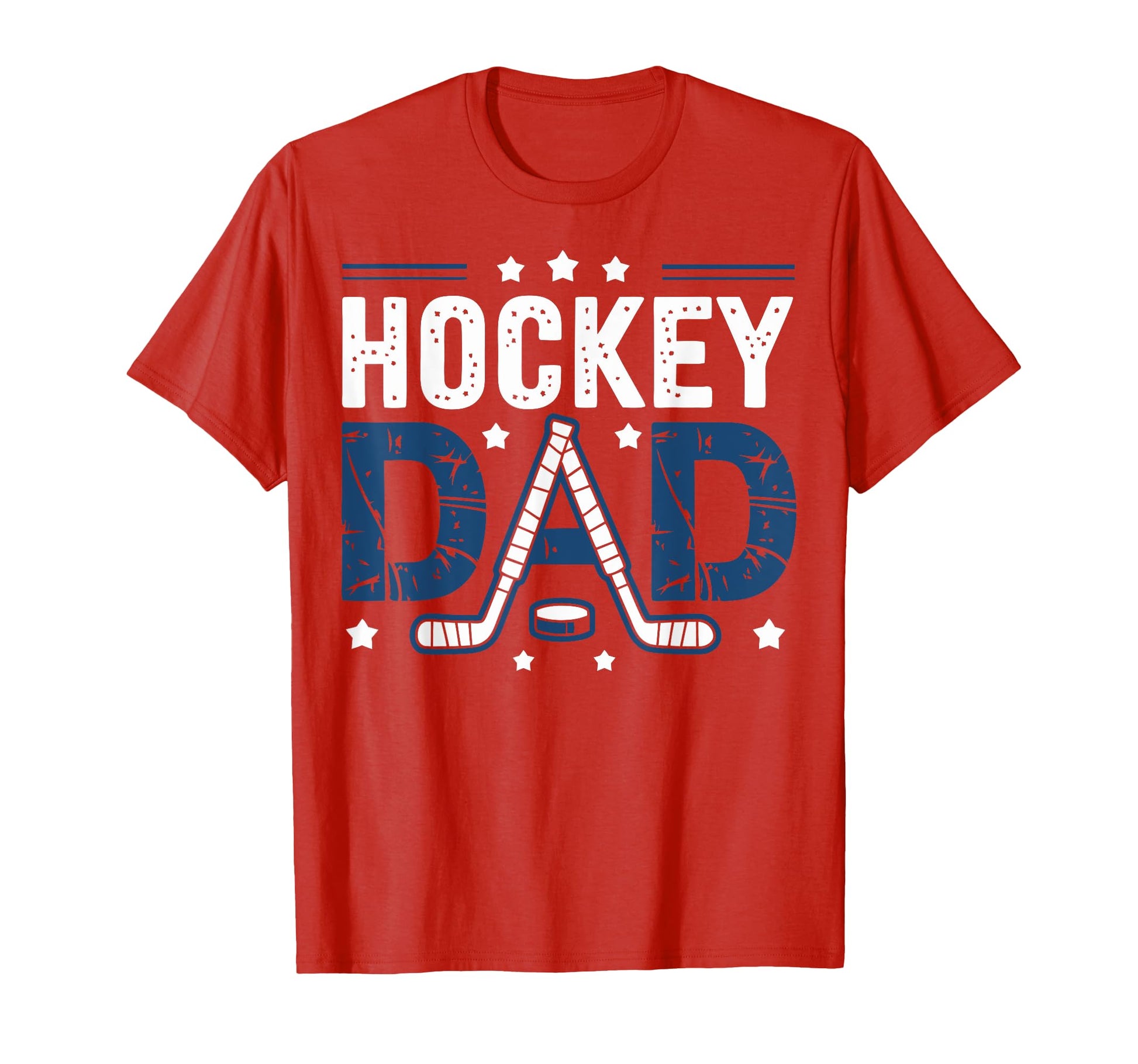 Hockey Dad Distressed Sports Hockey T-Shirt - Unique Graphic Men Women - T-Shirt, Sweatshirt, Hoodie