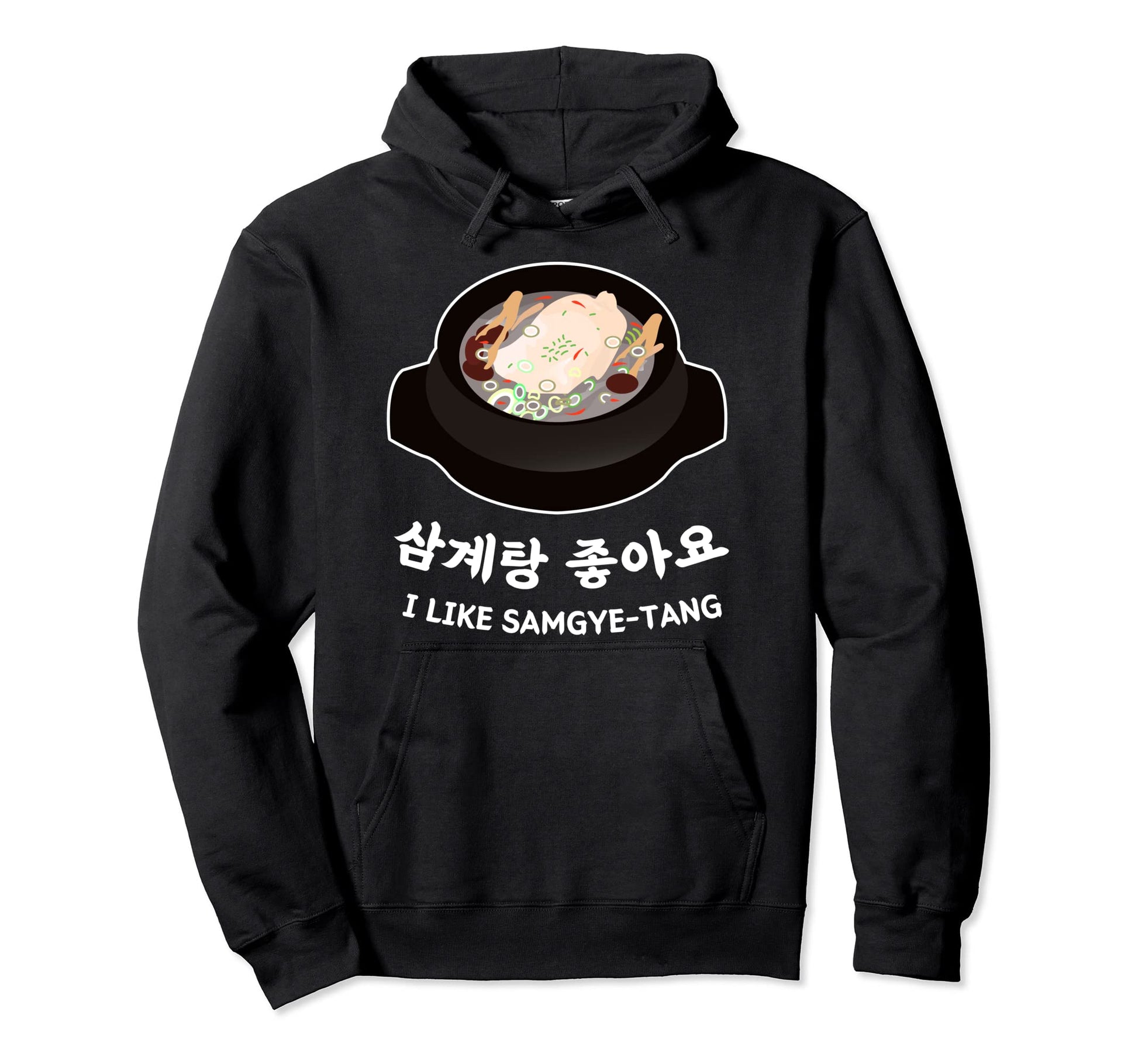 Love South Korea Food Hangul I Like Hoodie - Custom Art Print Unisex - T-Shirt, Sweatshirt, Hoodie