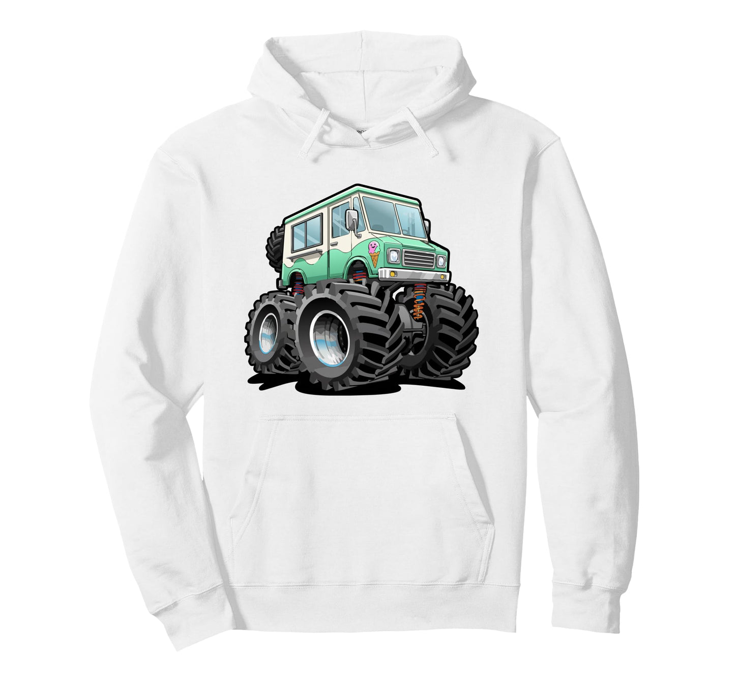 Funny Ice Cream Truck 4X4 Offroad Hoodie - Streetwear Style Unisex - T-Shirt, Sweatshirt, Hoodie