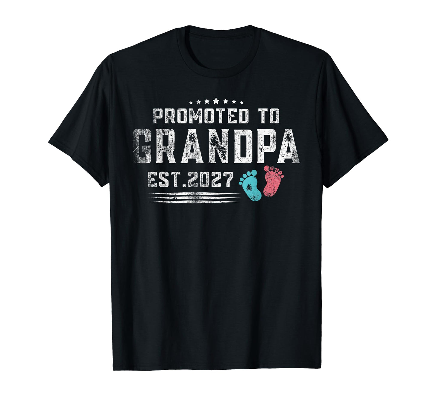 Promoted To Grandpa 2027 Funny New T-Shirt - Minimalist Print Unisex - T-Shirt, Sweatshirt, Hoodie