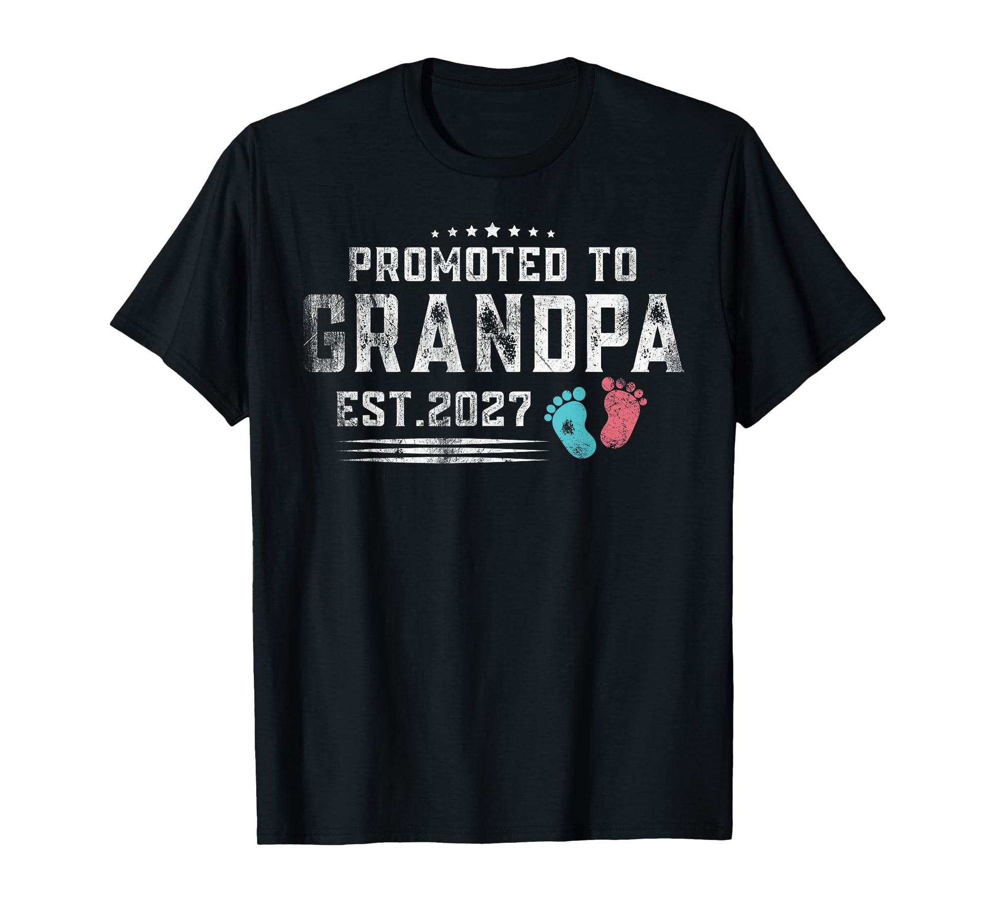 Promoted To Grandpa 2027 Funny New T-Shirt - Minimalist Print Unisex - T-Shirt, Sweatshirt, Hoodie