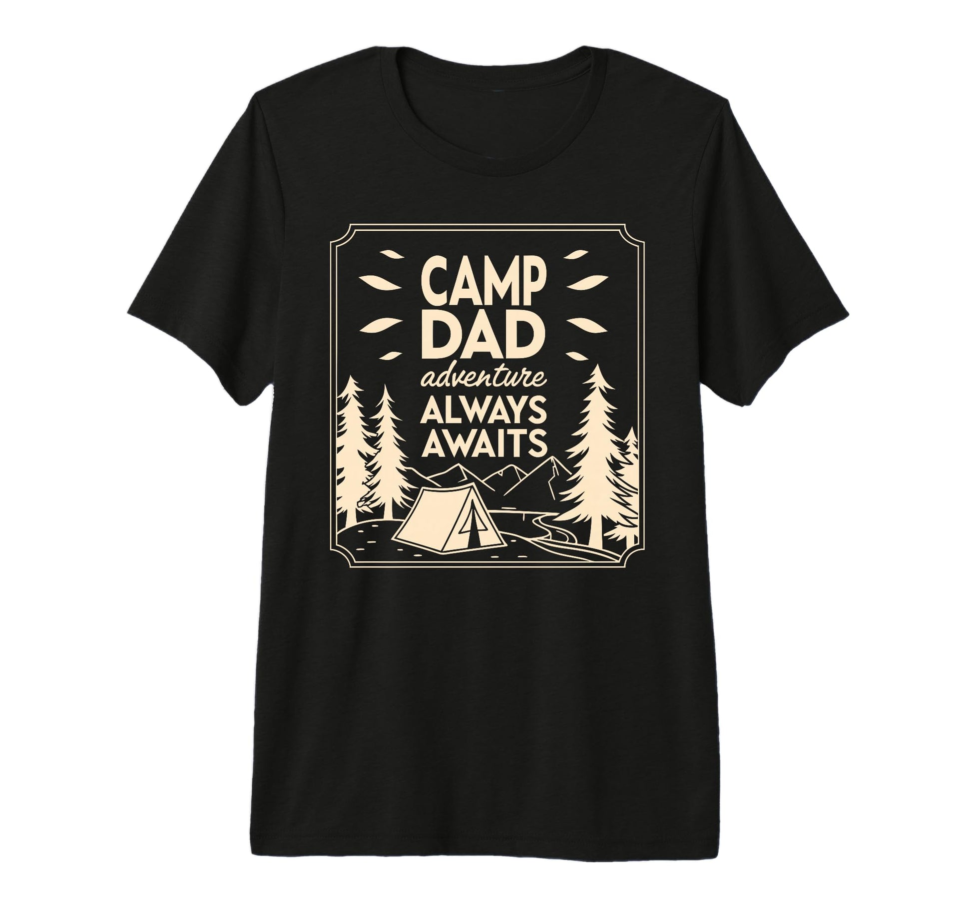 Mens Fathers Day Camp Dad Adventure T-Shirt - Casual Everyday Wear Unisex - T-Shirt, Sweatshirt, Hoodie