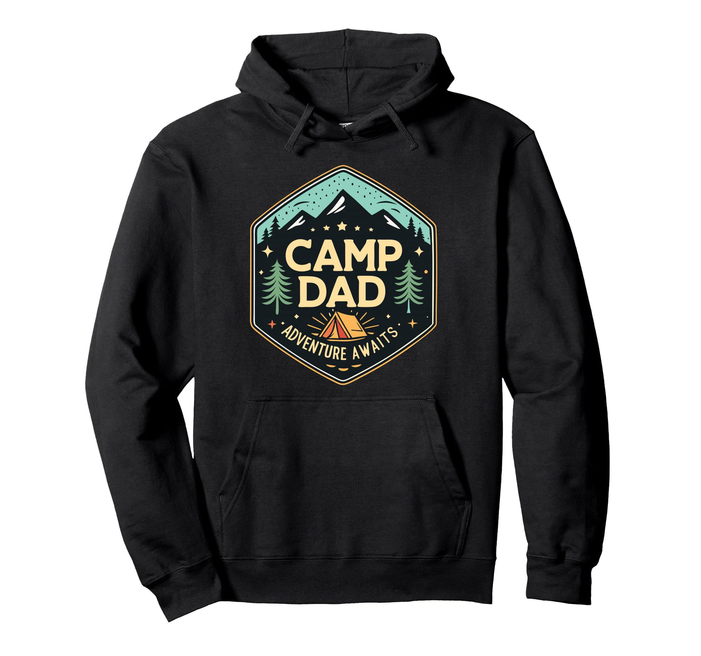 Adventure Dad Camp Dad Fathers Day Hoodie - Graphic Print Unisex - T-Shirt, Sweatshirt, Hoodie