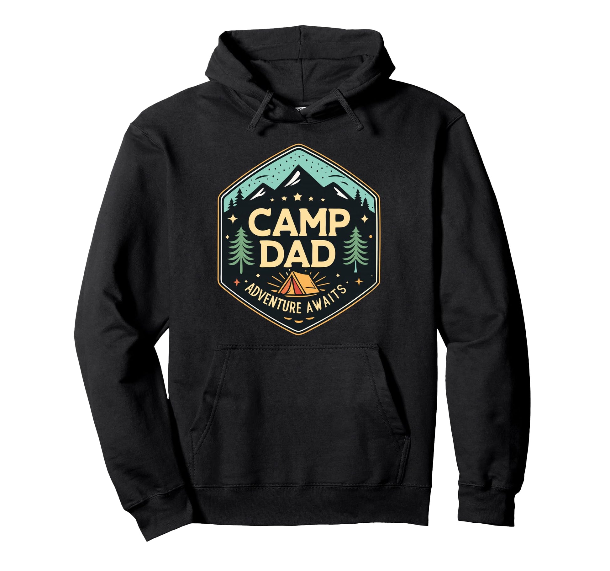 Adventure Dad Camp Dad Fathers Day Hoodie - Graphic Print Unisex - T-Shirt, Sweatshirt, Hoodie