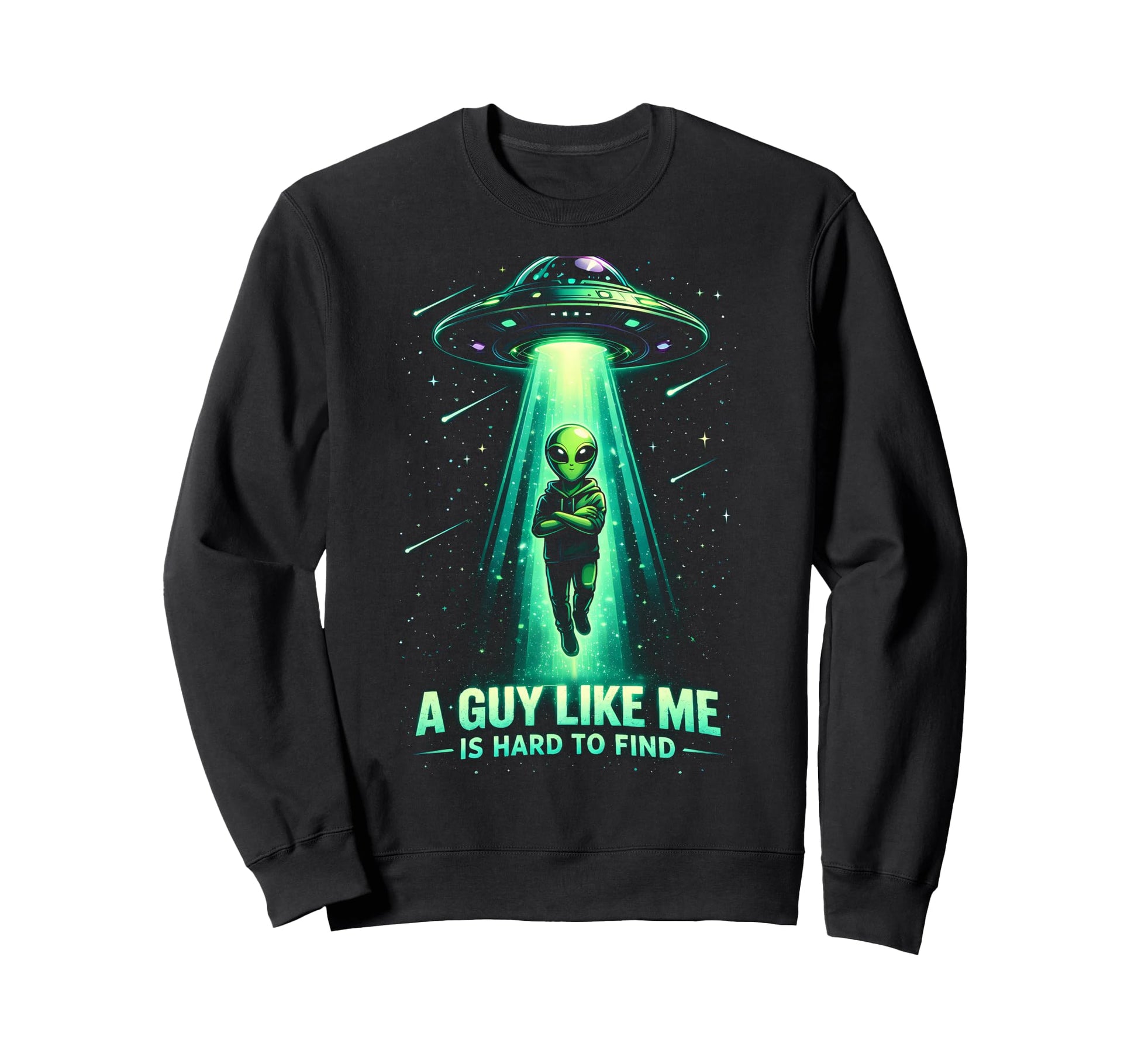 Funny Alien Forest Sci Fi Sweatshirt - Custom Art Print Men Women - T-Shirt, Sweatshirt, Hoodie