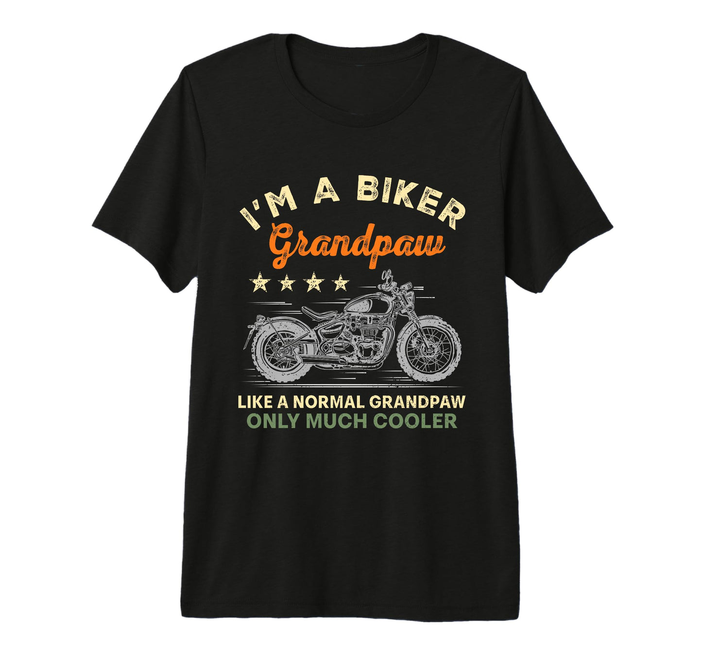 Mens Im Biker Grandpaw Motorcycle T-Shirt - Aesthetic Graphic Men Women - T-Shirt, Sweatshirt, Hoodie