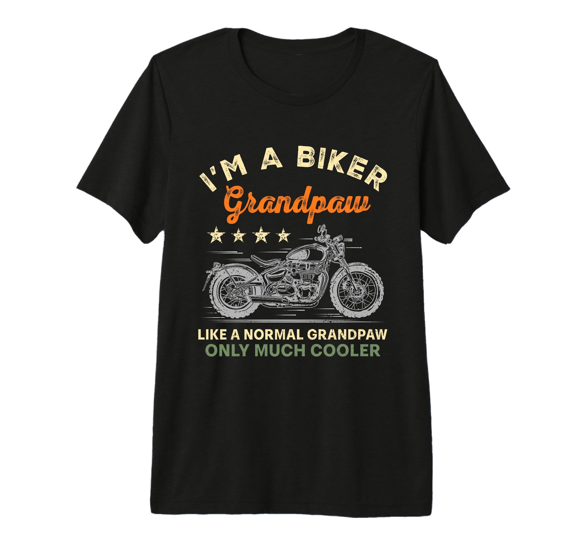 Mens Im Biker Grandpaw Motorcycle T-Shirt - Aesthetic Graphic Men Women - T-Shirt, Sweatshirt, Hoodie