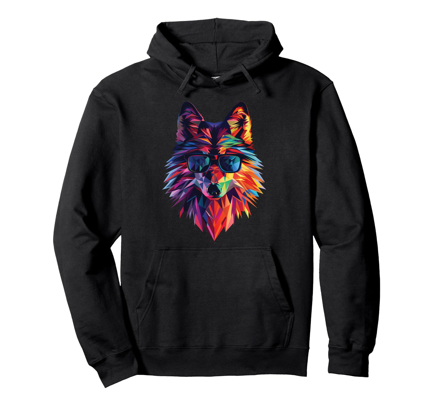 Wolf Dad Mom Sunglasses Wolf Hoodie - Novelty Apparel Men Women - T-Shirt, Sweatshirt, Hoodie