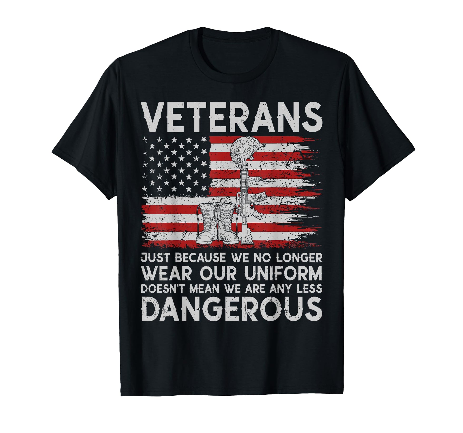 Not Any Less Dangerous Funny Veteran T-Shirt - Streetwear Style for Adults - T-Shirt, Sweatshirt, Hoodie