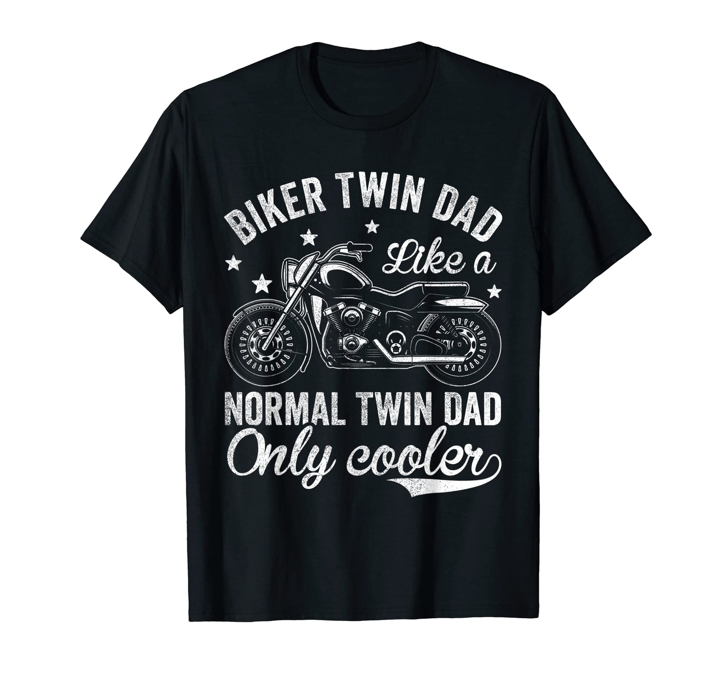 Motorcycle Bike Riders Biker Twin Dad T-Shirt - Graphic Print for Adults - T-Shirt, Sweatshirt, Hoodie