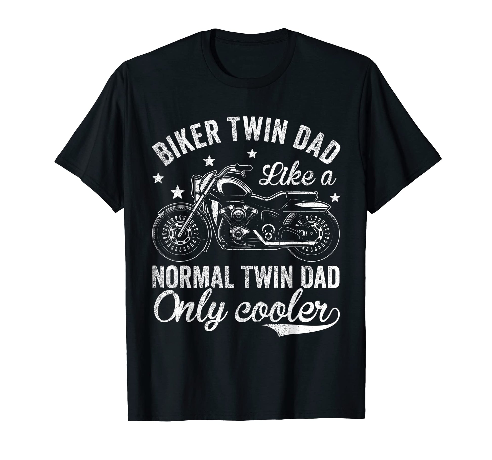 Motorcycle Bike Riders Biker Twin Dad T-Shirt - Graphic Print for Adults - T-Shirt, Sweatshirt, Hoodie
