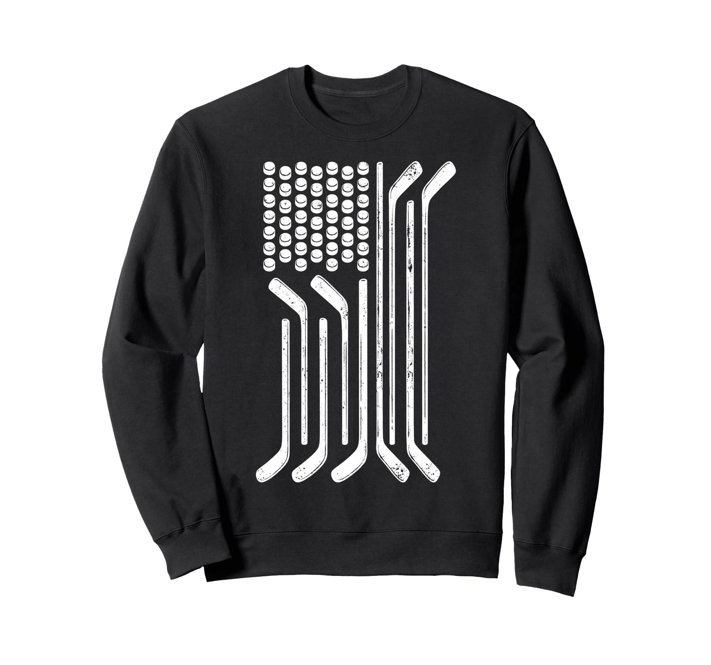 Usa Flag American Ice Hockey Sweatshirt - Custom Art Print for Adults - T-Shirt, Sweatshirt, Hoodie