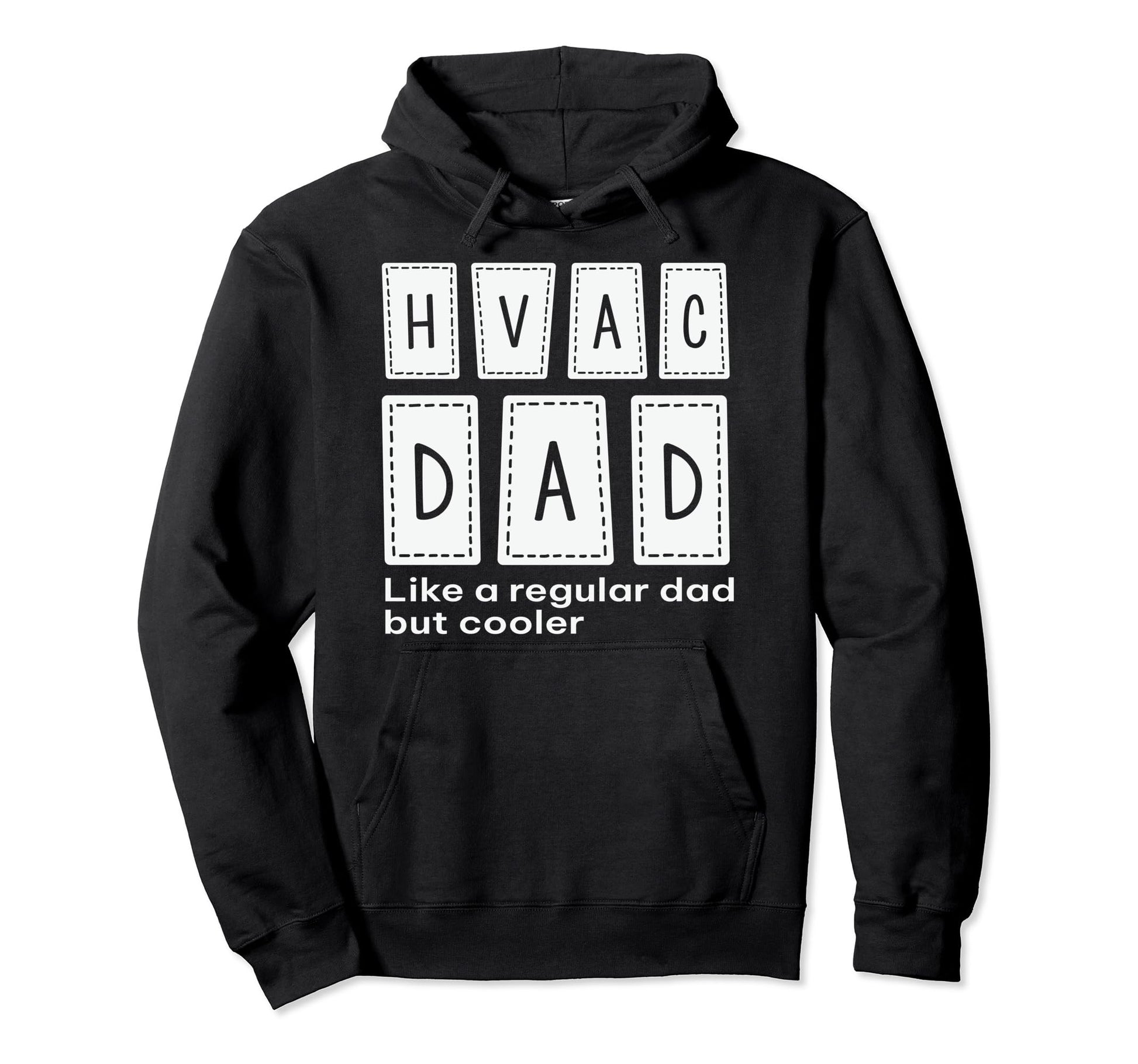 Hvac Dad Like Regular Dad But Coole Hoodie - Minimalist Print for Adults - T-Shirt, Sweatshirt, Hoodie