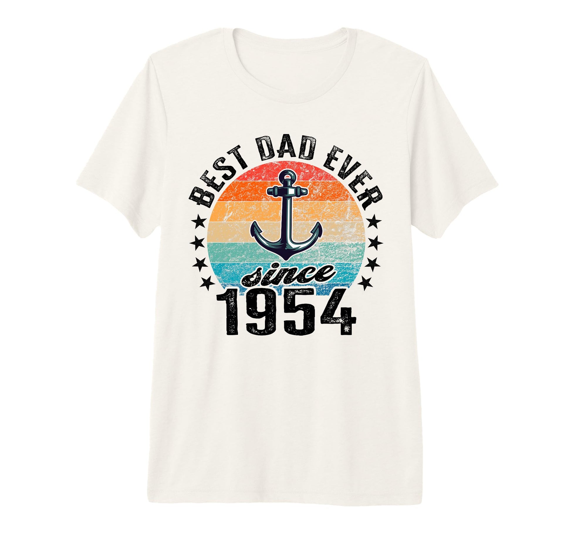 Best Dad World No Joke Dad Since 1954 Tri T-Shirt - Graphic Print Unisex - T-Shirt, Sweatshirt, Hoodie