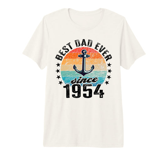 Best Dad World No Joke Dad Since 1954 Tri T-Shirt - Graphic Print Unisex - T-Shirt, Sweatshirt, Hoodie