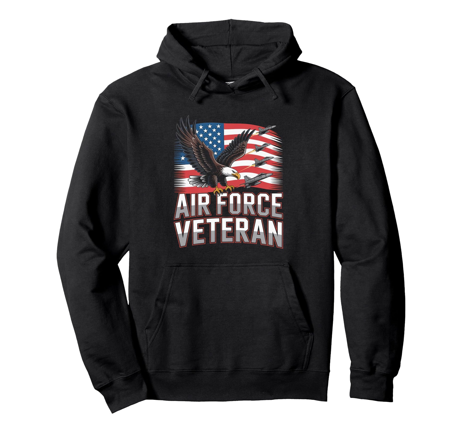 Air Force Veteran Us American Flag Dad Hoodie - Unique Graphic Men Women - T-Shirt, Sweatshirt, Hoodie
