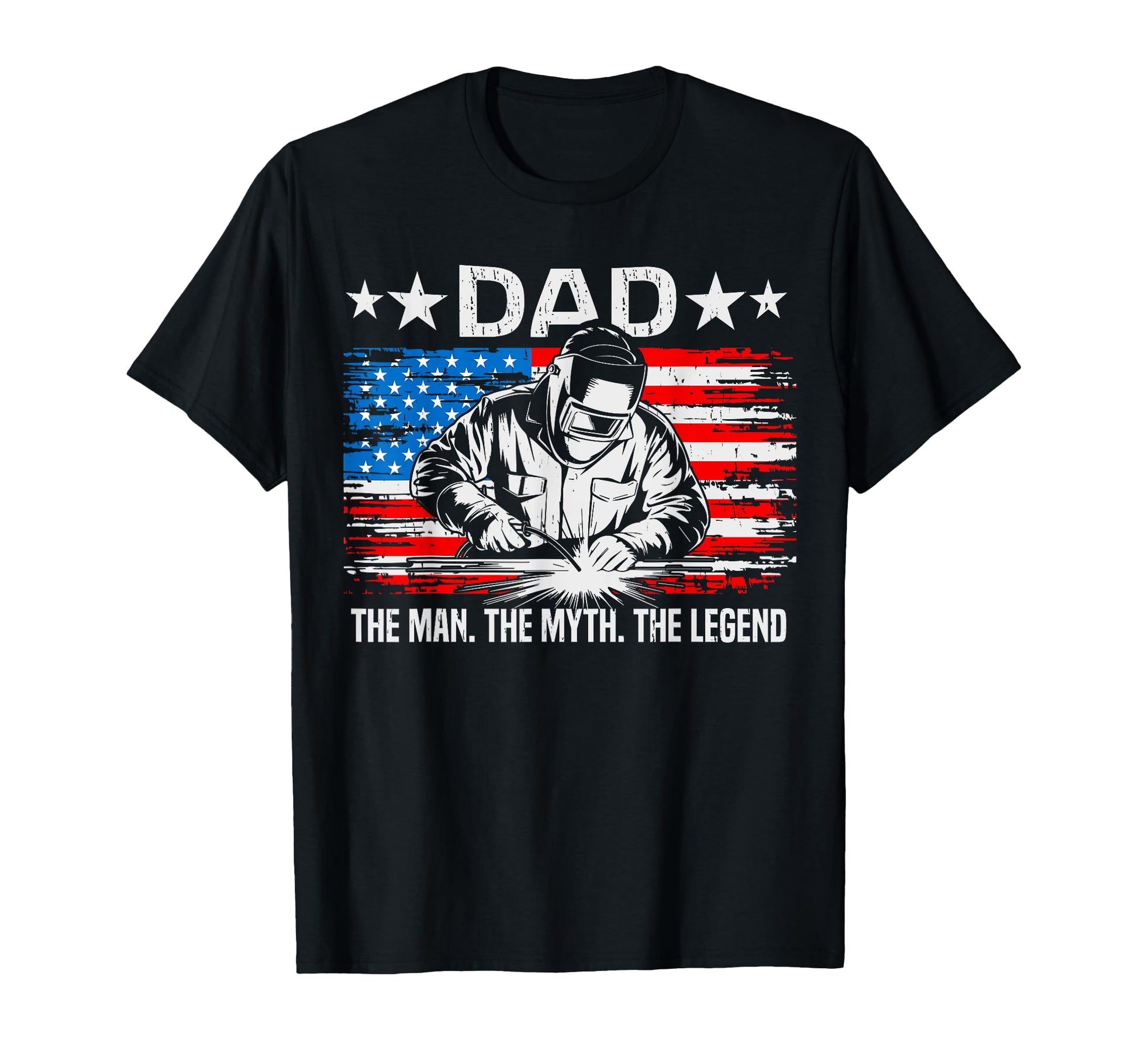 Welding Welder Dad Myth Legend Mens T-Shirt - Fun Novelty Design Unisex - T-Shirt, Sweatshirt, Hoodie