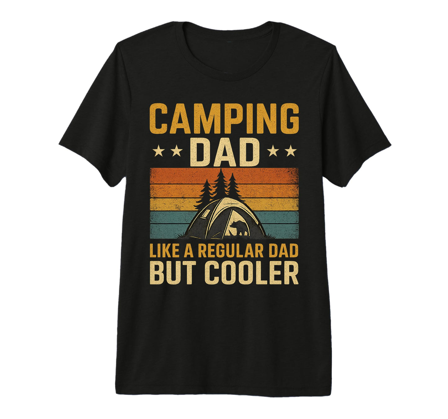 Camping Dad Like Regular Dad But Cooler T-Shirt - Minimalist Print Unisex - T-Shirt, Sweatshirt, Hoodie