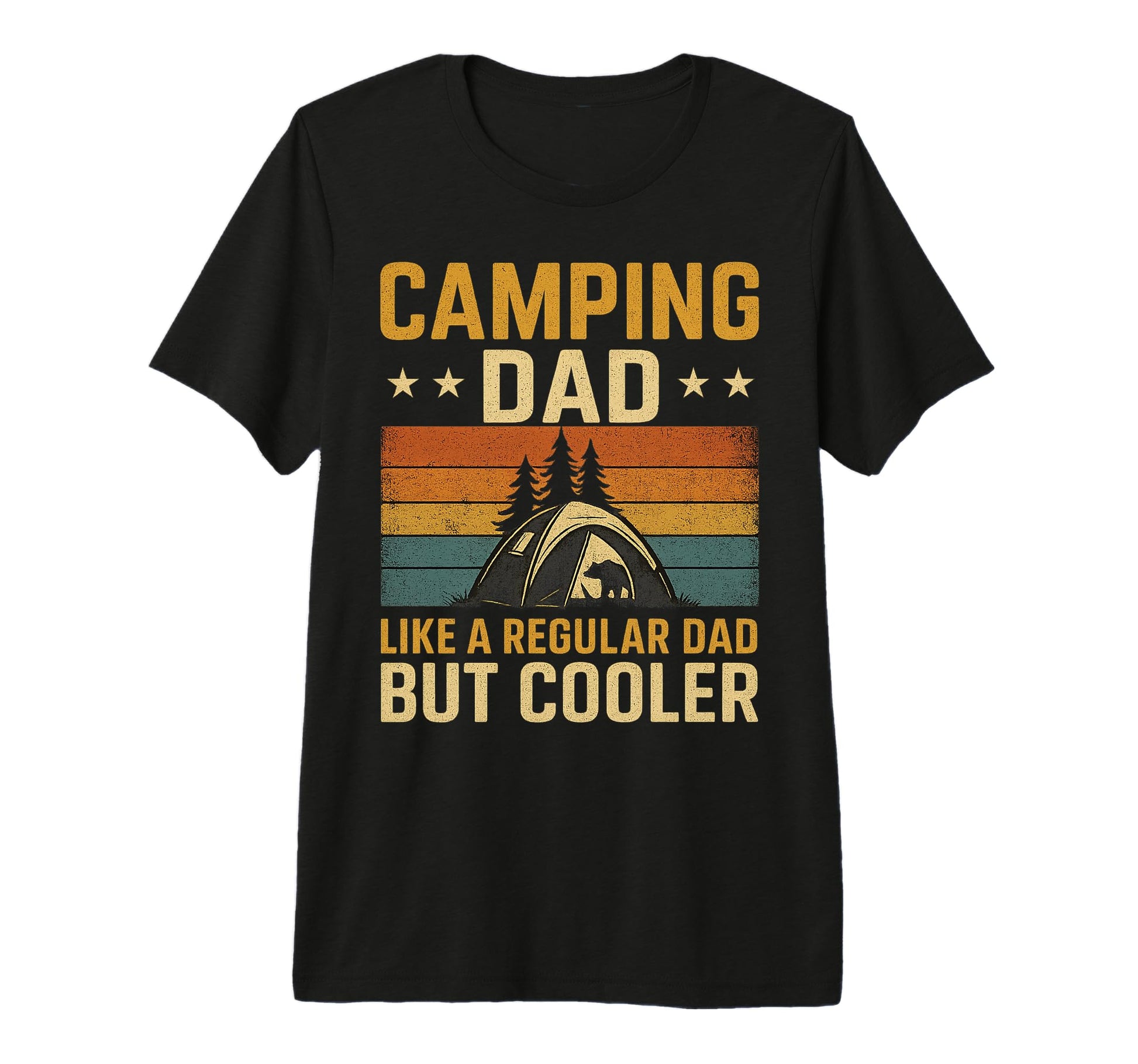 Camping Dad Like Regular Dad But Cooler T-Shirt - Minimalist Print Unisex - T-Shirt, Sweatshirt, Hoodie