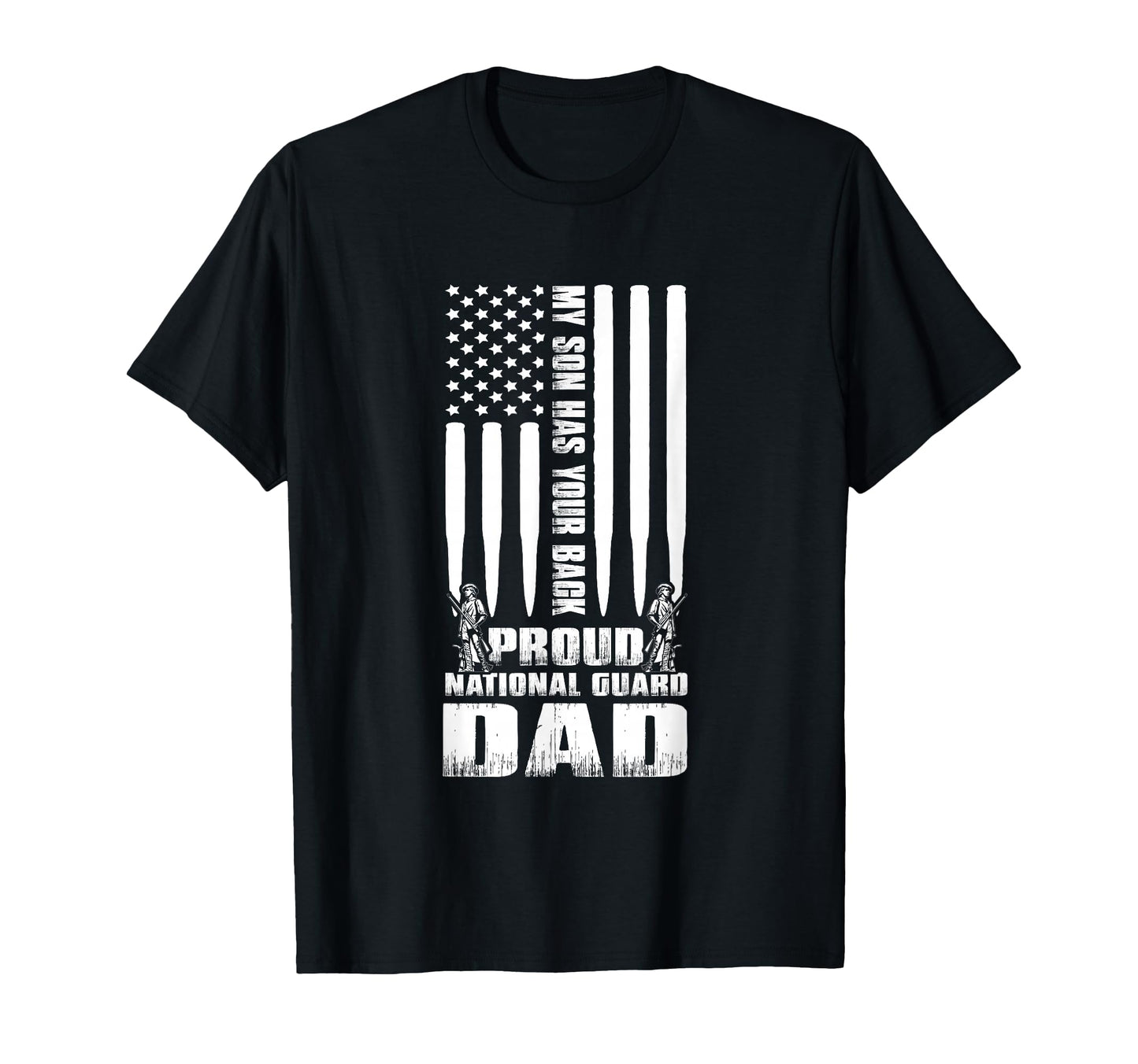 Army Dad My Son Has Your Back Proud T-Shirt - Trendy Graphic for Adults - T-Shirt, Sweatshirt, Hoodie