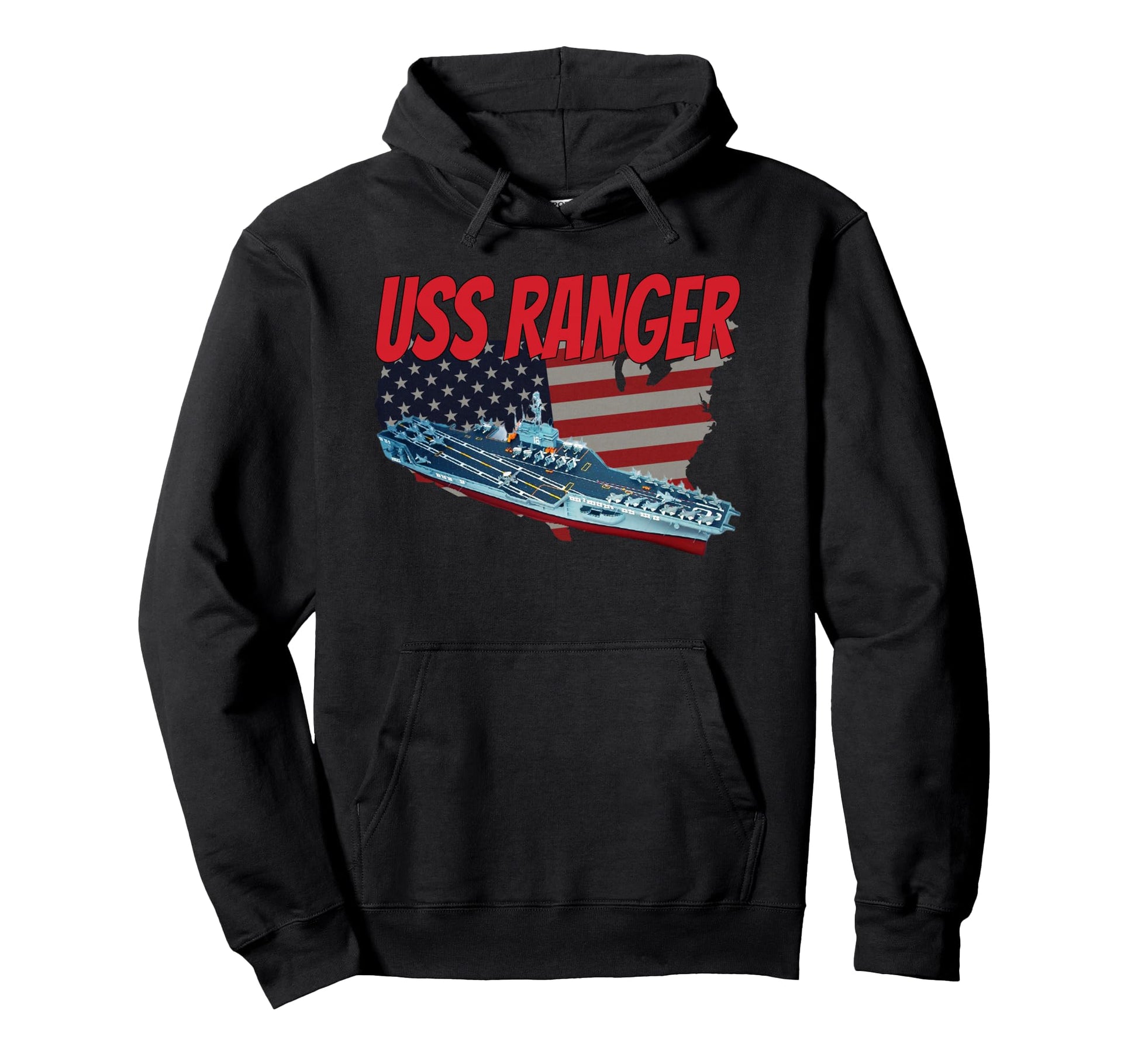 Aircraft Carrier Uss Ranger Cv 61 Grandpa Hoodie - Trendy Graphic Unisex - T-Shirt, Sweatshirt, Hoodie