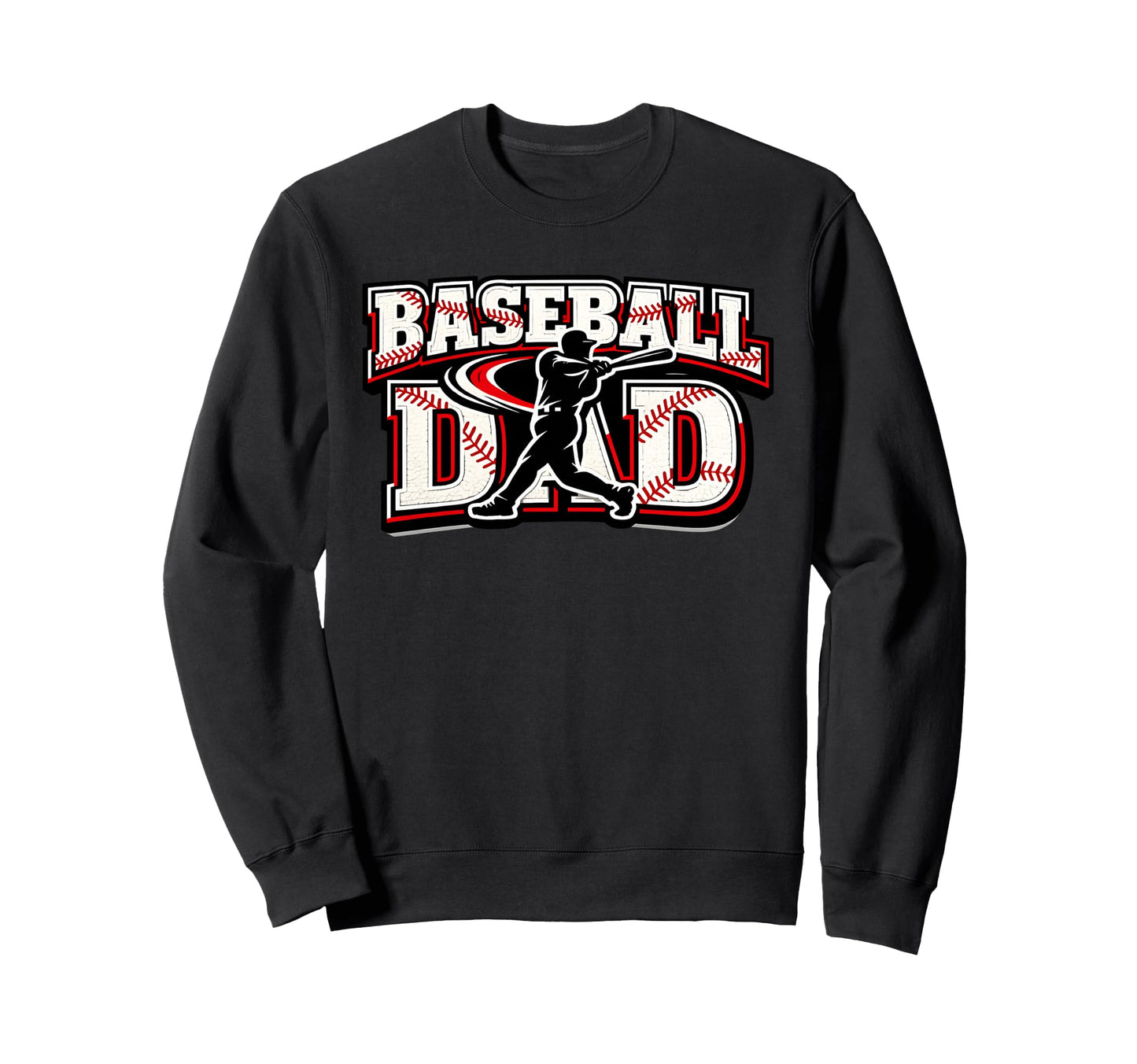 Baseball Dad Game Day Varsity Sweatshirt - Novelty Apparel Men Women - T-Shirt, Sweatshirt, Hoodie