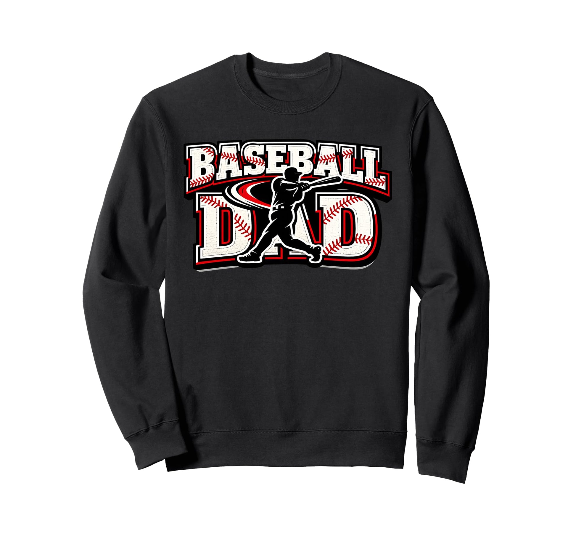 Baseball Dad Game Day Varsity Sweatshirt - Novelty Apparel Men Women - T-Shirt, Sweatshirt, Hoodie