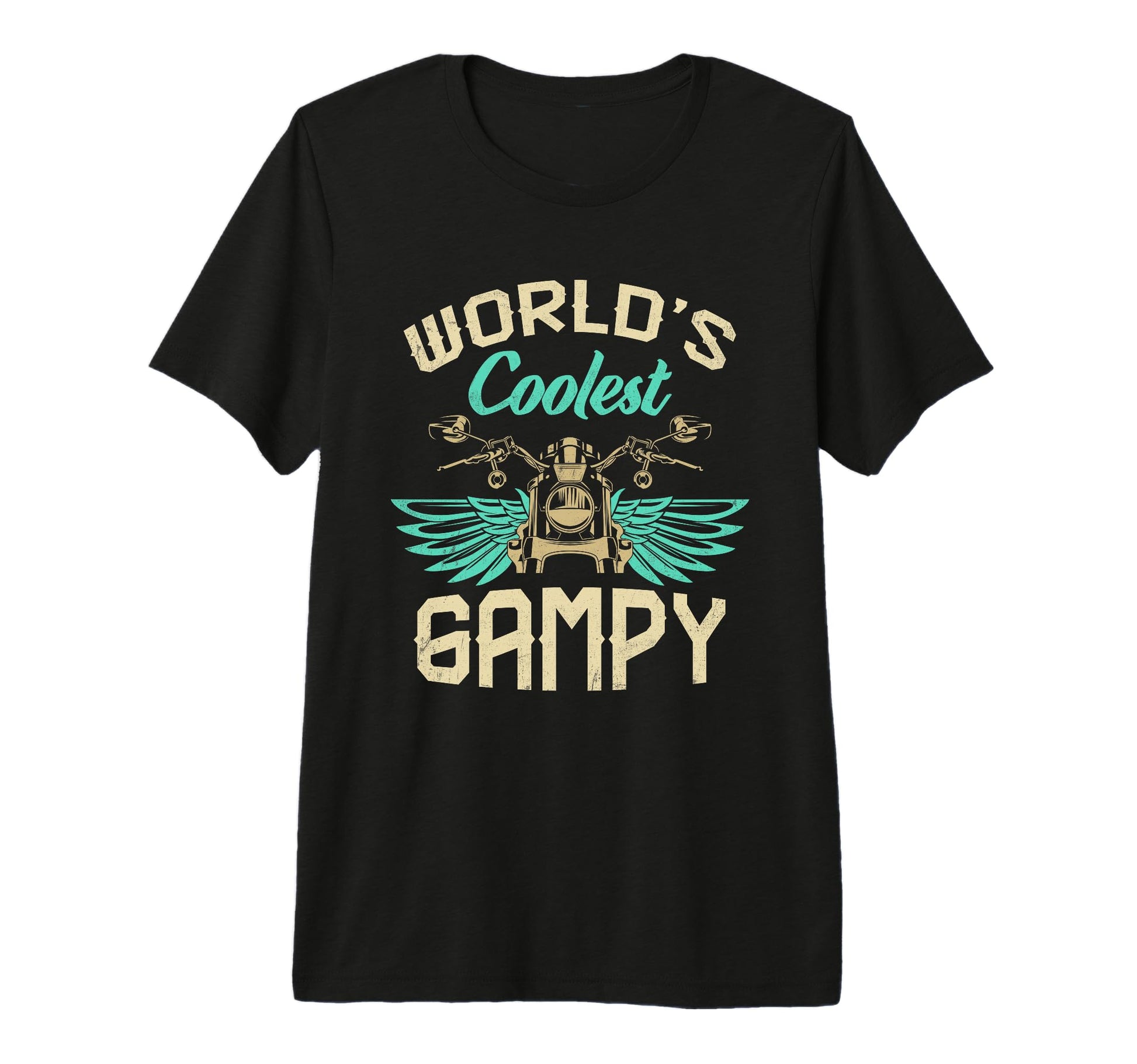 Mens Worlds Coolest Gampy Motorcycle T-Shirt - Trendy Graphic Men Women - T-Shirt, Sweatshirt, Hoodie
